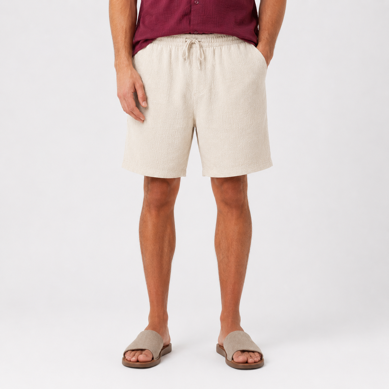 Baige linen short