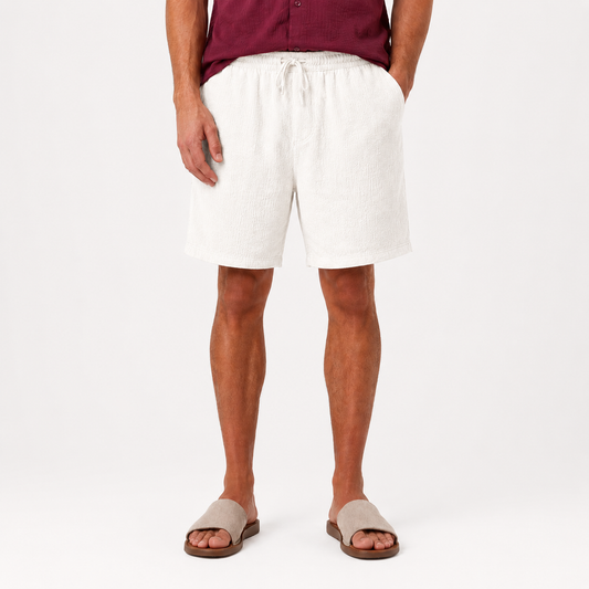 White linen short